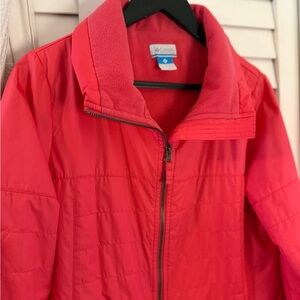 👀 Host Pick Columbia Pink Women’s Light Puffer Jacket with Fleece Size Large